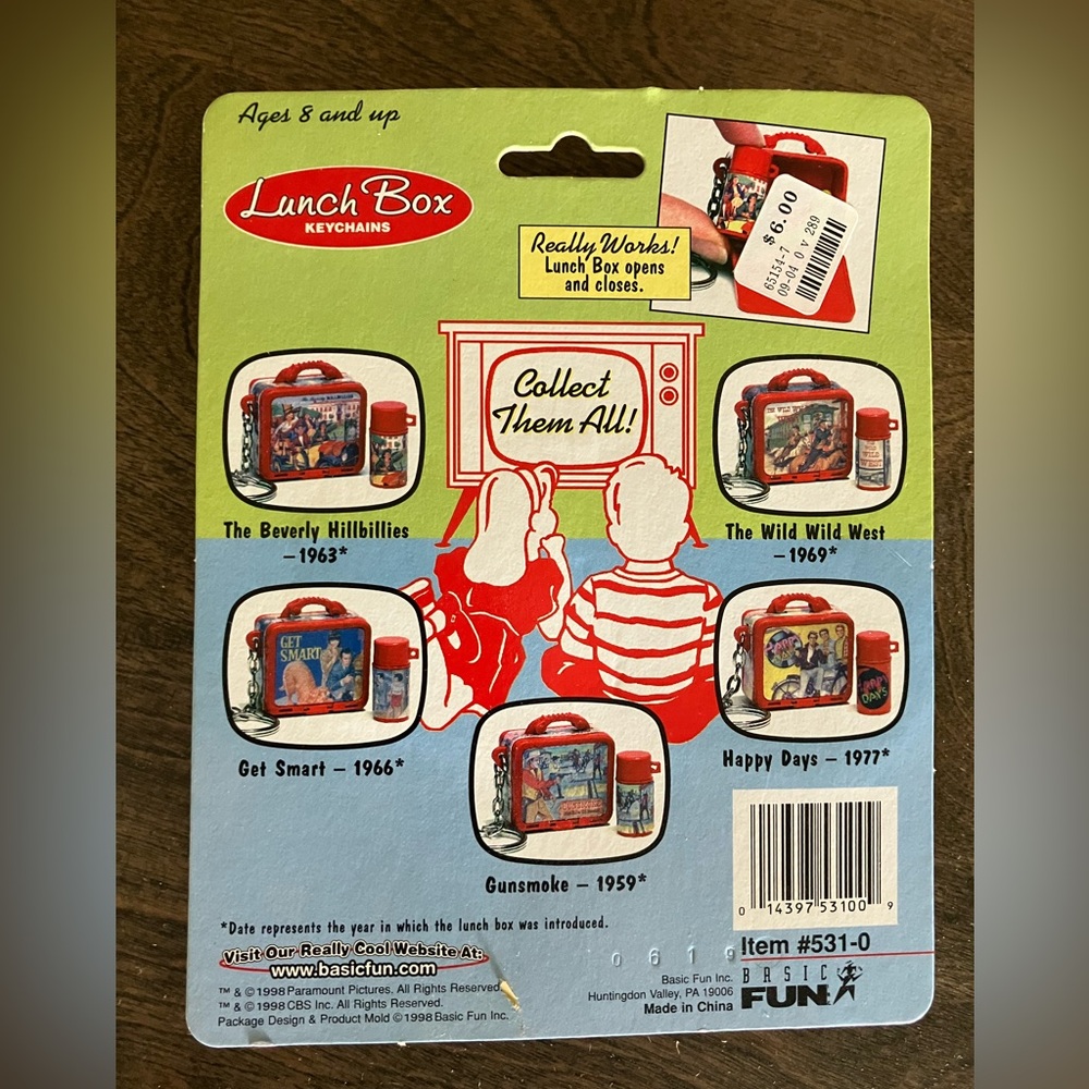 Happy Days Mini Lunch Box Key Chain By Basic Fun Inc - Picture 2 of 2
